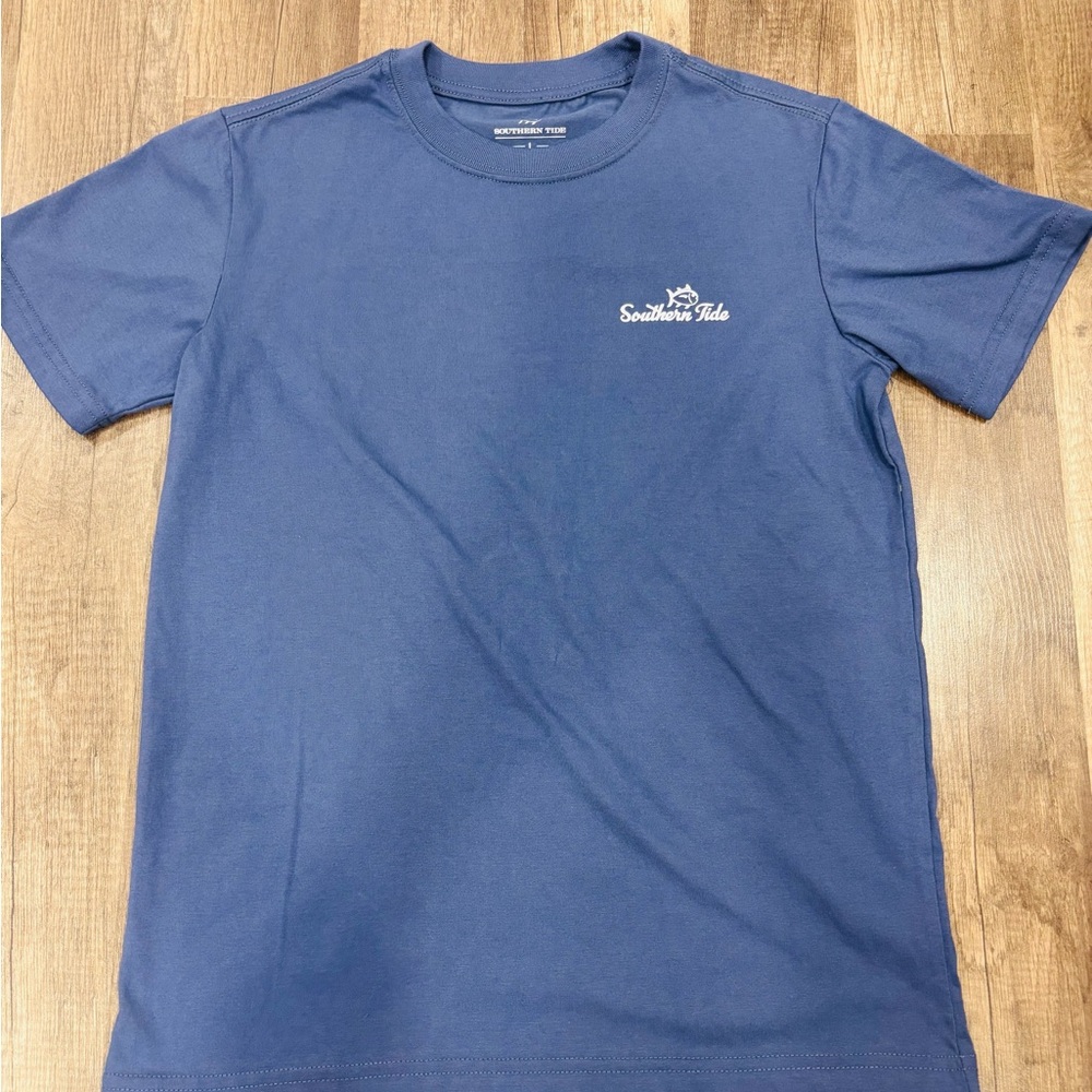 Boys Southern Tide Classic Blue Tee